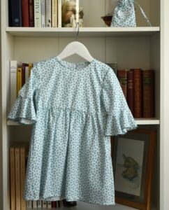 Vestido Manga Volante