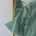 Vestido Manga Volante Flores 3