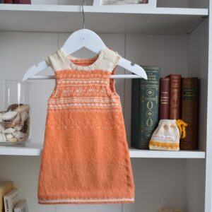 Vestido Jacquard Naranja