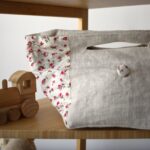 Bolso Lino Flores Rosas 2