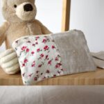 Bolso Lino Flores Rosas 3