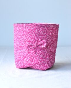 Bolsa Guateada Flores Rosa