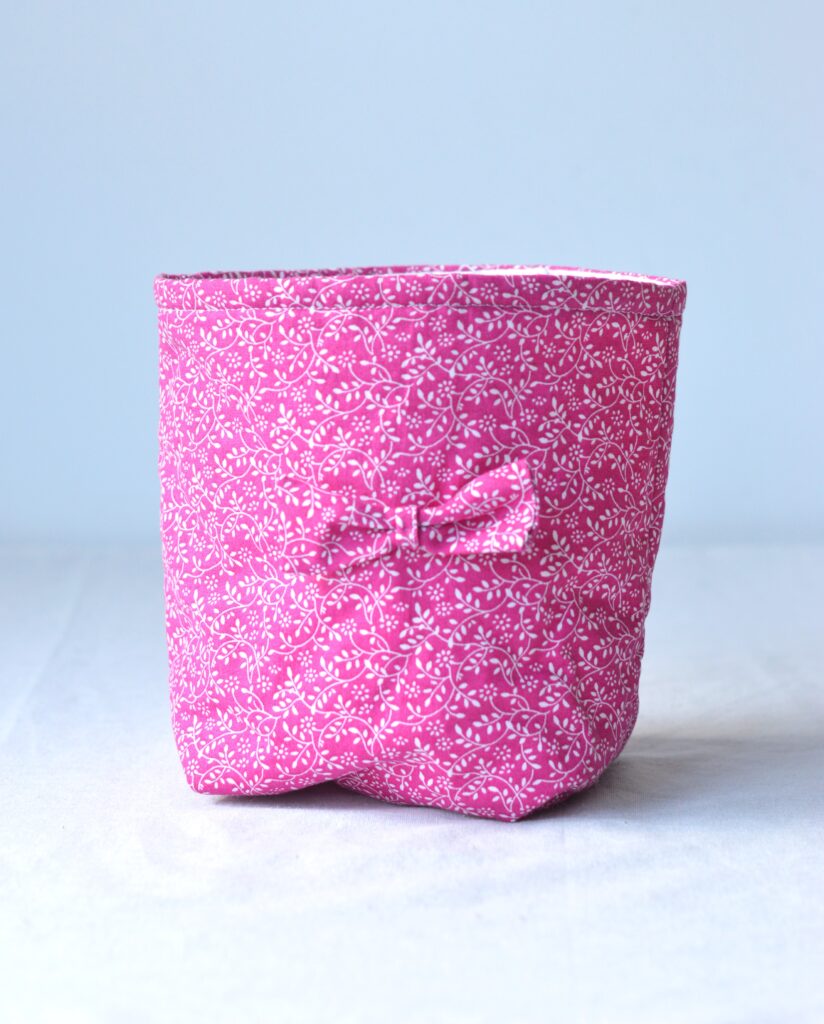 Bolsa Guateada Flores Rosa