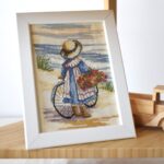 Cuadro Niña en Bici 2