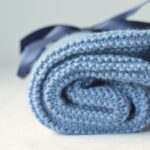Manta de Punto Azul Hortensia 1