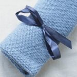 Manta de Punto Azul Hortensia 2