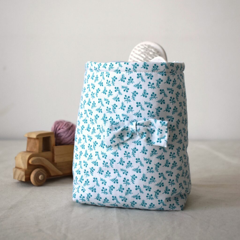 Bolsa Guateada Flores Verdes